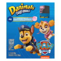 Danimals Yogurt, Lowfat, Paw Patrol, Pawfect Cotton Candy Flavor - 4 Each 