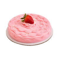 Fresh Single Layer Strawberry Cake