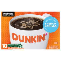 Dunkin Coffee, French Vanilla, K-Cup Pods - 10 Each 