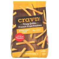 Crav'n Flavor French Fried Potatoes, Crispy Golden, Straight Cut - 32 Ounce 