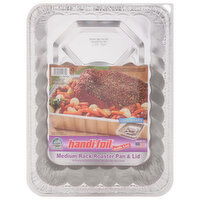 Handi-Foil Pan & Lid, Rack Roaster, Medium - 1 Each 