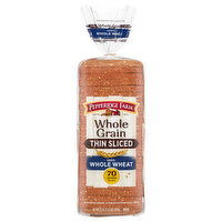 Pepperidge Farm Bread, 100% Whole Wheat, Thin Sliced - 22 Ounce 