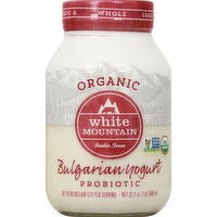 White Mountain Yogurt, Organic, Bulgarian, Probiotic - 32 Ounce 