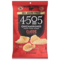 4505 Meats Classic Chili & Salt Chicharrones - 3 Ounce