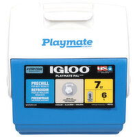 Igloo Cooler, Blue/White, 7 Quart - 1 Each