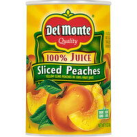 Del Monte Sliced Peaches, 100% Juice