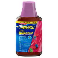 Theraflu Cold Relief + Chest Congestion, Severe, Berry Flavor - 8.3 Fluid ounce 