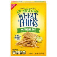 WHEAT THINS Reduced Fat Snacks, Whole Grain Wheat Crackers, Snack Crackers - 8 Ounce 