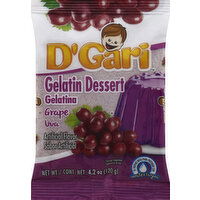 D'Gari Gelatin Dessert, Grape - 4.2 Ounce 