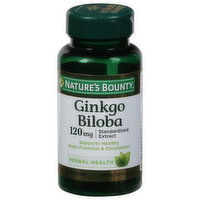 Nature's Bounty Ginkgo Biloba, 120 mg, Capsules - 100 Each 