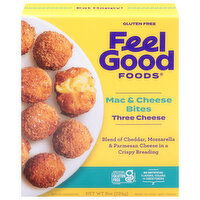 Feel Good Foods Mac & Cheese Bites, Three Cheese, Gluten Free - 8 Ounce 