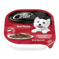 Cesar Canine Cuisine, Beef Recipe, Classic Loaf in Sauce - 3.5 Ounce 