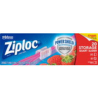 Ziploc Slider Bags, Storage, Quart