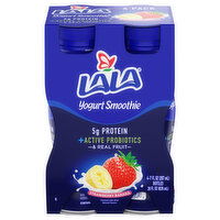 Lala Yogurt Smoothie, Strawberry Banana, 4 Pack - 4 Each 