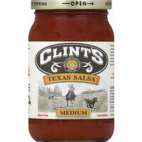 Clint's Salsa, Texas, Medium - 16 Ounce 