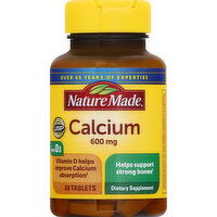 Nature Made Calcium, 600 mg, Tablets - 60 Each 