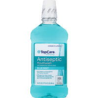 TopCare Mouthwash, Antiseptic, Blue Mint - 16.9 Ounce 