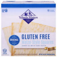 Yehuda Matzos Matzo-Style Squares, Gluten Free, Original - 10.5 Ounce 