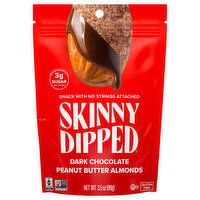 SkinnyDipped Almonds, Dark Chocolate Peanut Butter - 3.5 Ounce 