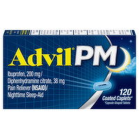 Advil Nighttime Sleep-Aid, Coated Caplets - 120 Each 