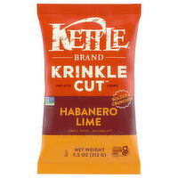 Kettle Potato Chips, Habanero Lime - 7.5 Ounce 