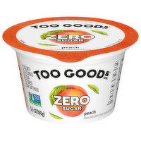 Too Good & Co. Yogurt, Zero Sugar, Peach - 5.3 Ounce 