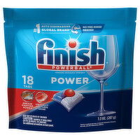 Finish Dishwasher Detergent, Automatic, Power, Tabs - 18 Each 