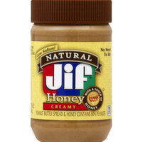 Jif Peanut Butter Spread, Honey, Creamy - 16 Ounce 