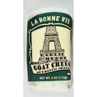 La Bonne Vie Goat Cheese, Garlic & Herbs - 4 Ounce 