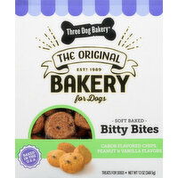 Three Dog Bakery Treats for Dogs, Bitty Bites, Soft Baked - 13 Ounce 