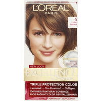 Excellence Permanent Haircolor, Creme, Light Brown 6 - 1 Each 