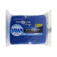 Dawn Ultra Scrubber Sponges, Non-Scratch - 6 Each 