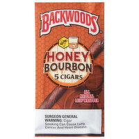 Backwoods Cigars, Honey Bourbon - 5 Each 