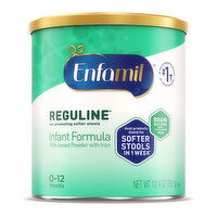 Enfamil Enfamil Reguline Constipation baby formula with iron features a blend of probiotics and easy to digest proteins to promote soft, comfortable stools. For those times when your baby is struggling to poop, because no one is happy then. - 12.4 Ounce 