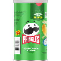 Pringles Potato Crisps, Sour Cream & Onion Flavored, Grab N' Go - 2.5 Ounce 