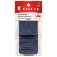 Singer Iron-On Patches - 10 Each