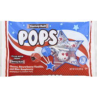 Tootsie Pops Pops, Cherry, Strawberry-Vanilla, and Blue Raspberry - 9 Ounce 