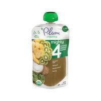 Plum Organics Mighty 4 - Food Group Blend, Banana Kiwi, Spinach, Greek Yogurt, Barley, Tots - 4 Ounce 