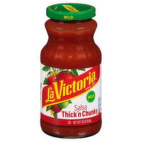 La Victoria Salsa, Mild, Thick 'n Chunky - 16 Ounce 