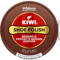 Kiwi Shoe Polish, Brown Leather - 1.125 Ounce 