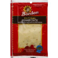 Borden Cheese, Slices, Pepper Jack - 10 Each 