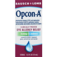 Opcon-A Eye Drops, Sterile, Eye Allergy Relief - 0.5 Fluid ounce 