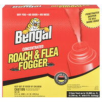 Bengal Roach & Flea Fogger, Concentrated - 3 Each 