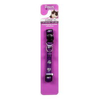 Paws Happy Life Collar for Cats, Breakaway Buckle Reflective, 7-10" Neck Size - 3/8" Width - 1 Each 