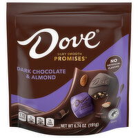 Dove Candy, Dark Chocolate & Almond - 6.74 Ounce 