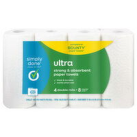 Simply Done Paper Towels, Simple Size Select, Ultra, 2 Ply - 4 Each