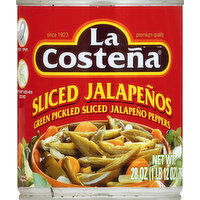 La Costena Jalapenos, Sliced - 28 Ounce 