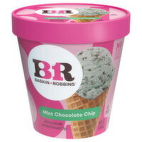 Baskin Robbins Ice Cream, Mint Chocolate Chip - 14 Fluid ounce 