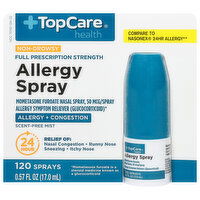 TopCare Allergy Spray, Full Prescription Strength, Non-Drowsy - 120 Each 