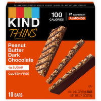 Kind Bars, Peanut Butter Dark Chocolate, Thins - 10 Each 